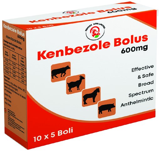 Kenbezole Bolus 600mg product pack