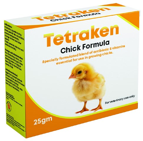 Tetraken Chick Formula product pack