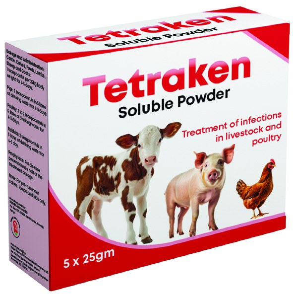 Tetraken Soluble Powder product pack